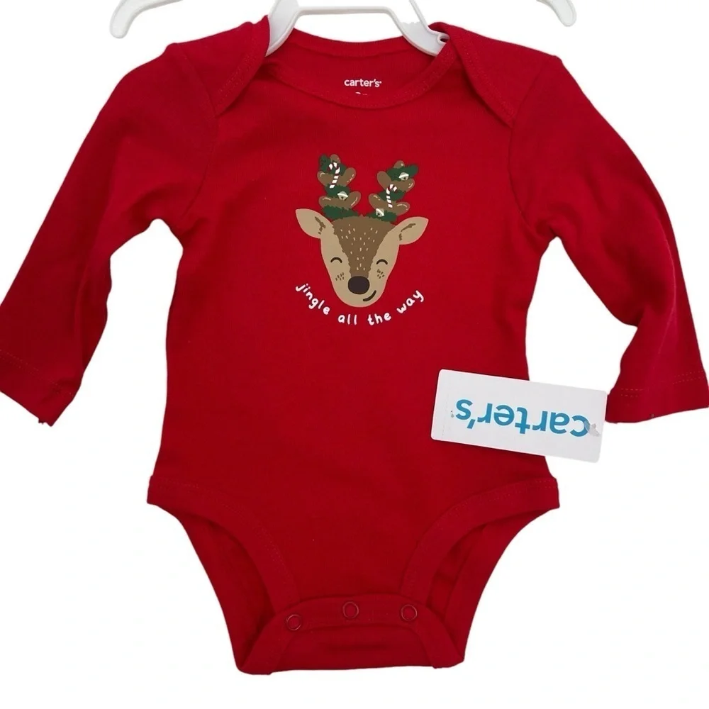 Carter’s & Lila & Jack 3-6 Month Lot of 3 Christmas Baby girl outfits NWT